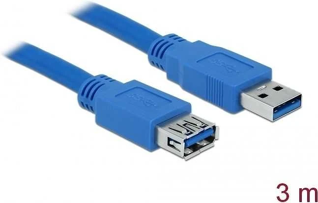 DELOCK kabelis USB 3.0 prailginimas A/A 3 m vyriškas/moteris