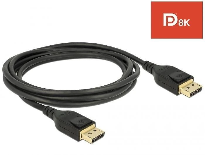 DELOCK DisplayPort kabelis 8K 60 Hz 2 m DP 8K sertifikuotas