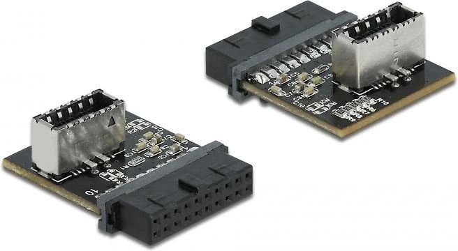 Delock 19 kontaktų į USB 3.2 Gen1 Type-E adapterių pora