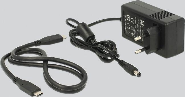 DLC DeLOCK 63957 saugojimo diskų prijungimo stotis USB 3.2 Gen 2 (3.1 Gen 2) Type-C Juoda