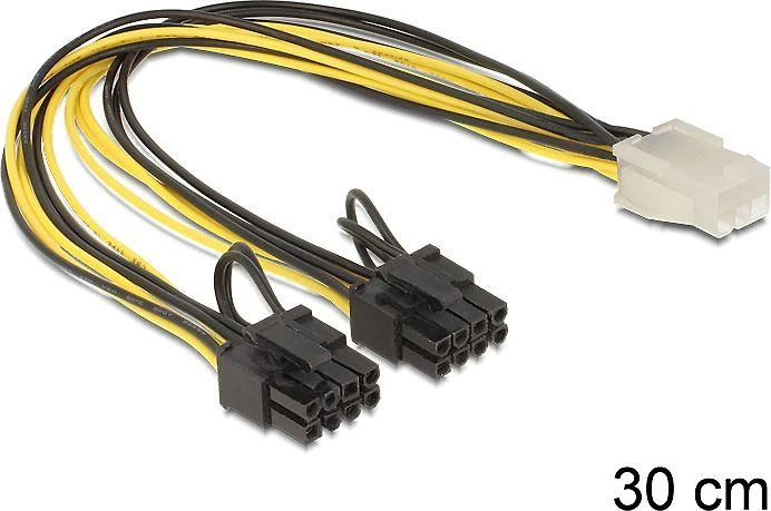 DELOCK Cable PCI Express 6pin > 2 x 8pin