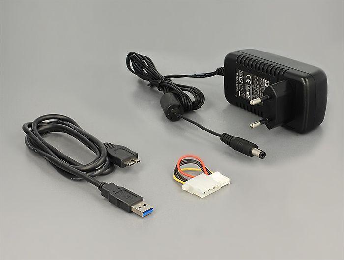 DLC DELOCK konverteris iš USB 3.0 į SATA 6 Gb/s / IDE 40 kontaktas / IDE 44 kontaktas su atsargine funkcija