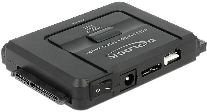 DLC DELOCK konverteris iš USB 3.0 į SATA 6 Gb/s / IDE 40 kontaktas / IDE 44 kontaktas su atsargine funkcija