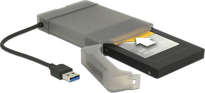 DELOCK konverteris USB 3.0 A tipo kištukas > SATA 6 Gb/s 22 kontaktų su 2,5" apsauginiu dangteliu