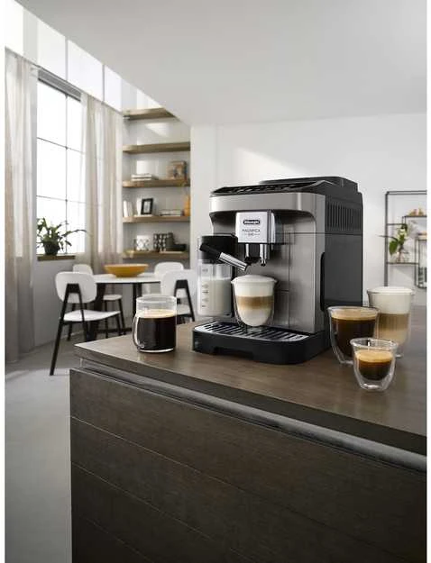 Kavos aparatas Espressomachine DeLonghi Magnifica EVO,titanium/juodas
