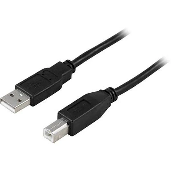 Kabelis DELTACO 1m, juoda / USB-210S