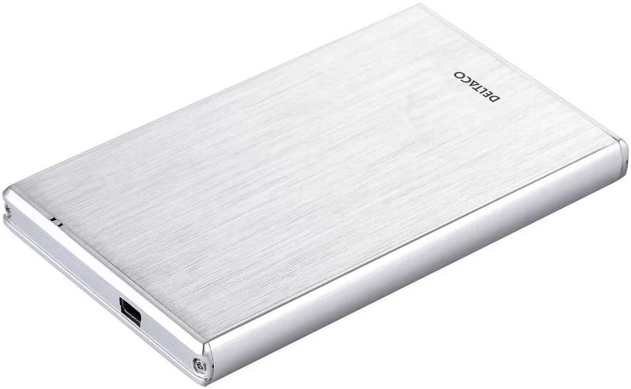 HDD dėžutė 1x2.5, SATA 6Gb / s, USB 3.0, al/plast DELTACO sidabrinė / MAP-GD29U3