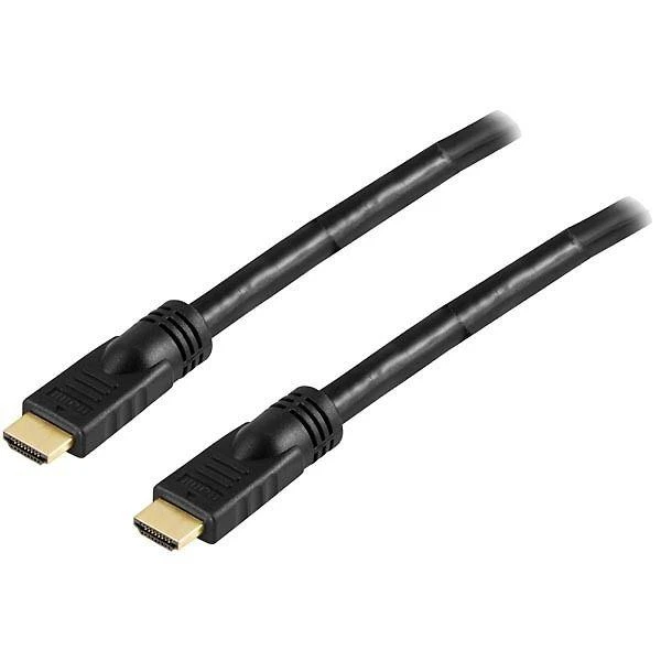 DELTACO Aktyvus HDMI kabelis, 4K, Ultra HD, HDMI Type A ha, 15m, juodas / HDMI-1150