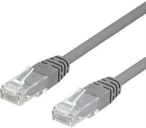 DELTACO U / UTP Cat6 patch kabelis, 5m, 250MHz, Delta sertifikuotas, LSZH, pilkas/ TP-65
