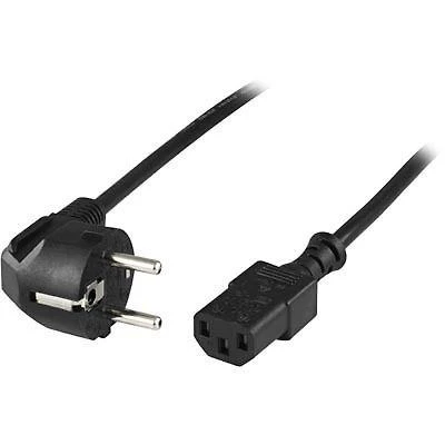 Kabelis DELTACO kampinis CEE 7/7 į tiesus IEC 60320 C13, 10m / DEL-111A