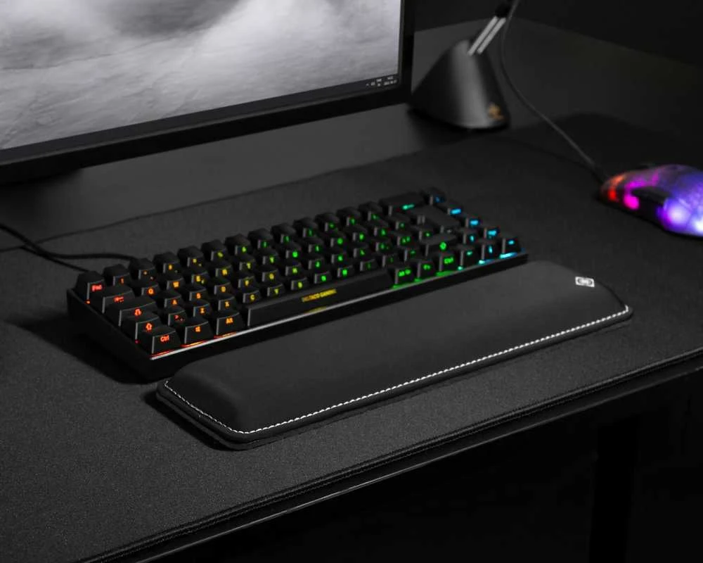 Riešo kilimėlis DELTACO GAMING, 60/65% klaviatūroms, juodas / GAM-164 / 4222239