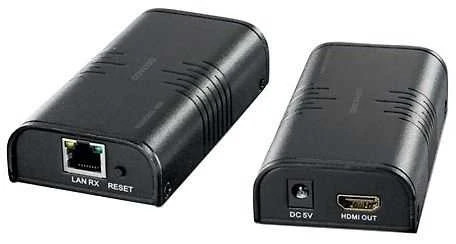 DELTACO Ethernet HDMI plėstuvas, iki 120 m 1080p su Cat6, Juodas / HDMI-221