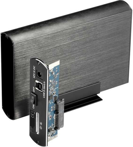 HDD dėžutė DELTACO SATA 3.5" USB 3.0, juoda / MAP-GD34U3