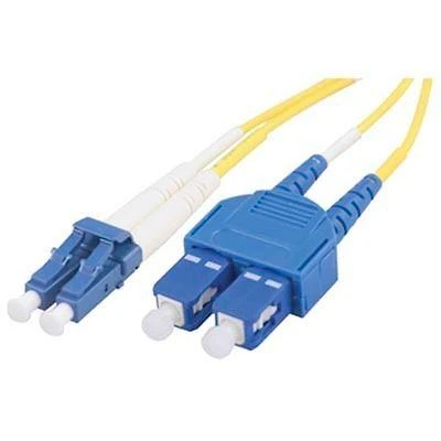 Optinis kabelis DELTACO LC - SC, 9/125, dvipusis, vienmodis OS2, 3m / LCSC-3S