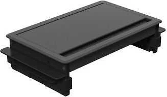 Stalinis atverčiamas maitinimo lizdas DELTACO OFFICE, 3 lizdai, 1x21W A+C USB, GST18 kabelio jungtis / GT-1400 / 1902250