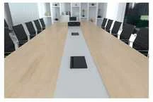 Stalinis atverčiamas maitinimo lizdas DELTACO OFFICE, 3 lizdai, 1x21W A+C USB, GST18 kabelio jungtis / GT-1400 / 1902250