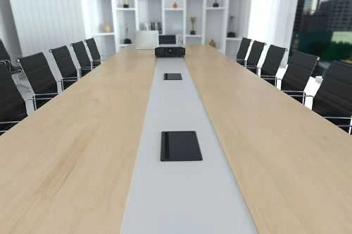 Stalinis atverčiamas maitinimo lizdas DELTACO OFFICE, 3 lizdai, 1x21W A+C USB, GST18 kabelio jungtis / GT-1400 / 1902250