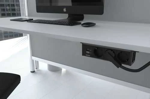 Maitinimo lizdas DELTACO OFFICE, 3 lizdai, 1x21W A+C USB krovimas, GST18 kabelio jungtis / GT-1103 / 1902244