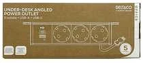 Maitinimo lizdas DELTACO OFFICE, 3 lizdai, 1x21W A+C USB krovimas, GST18 kabelio jungtis / GT-1103 / 1902244