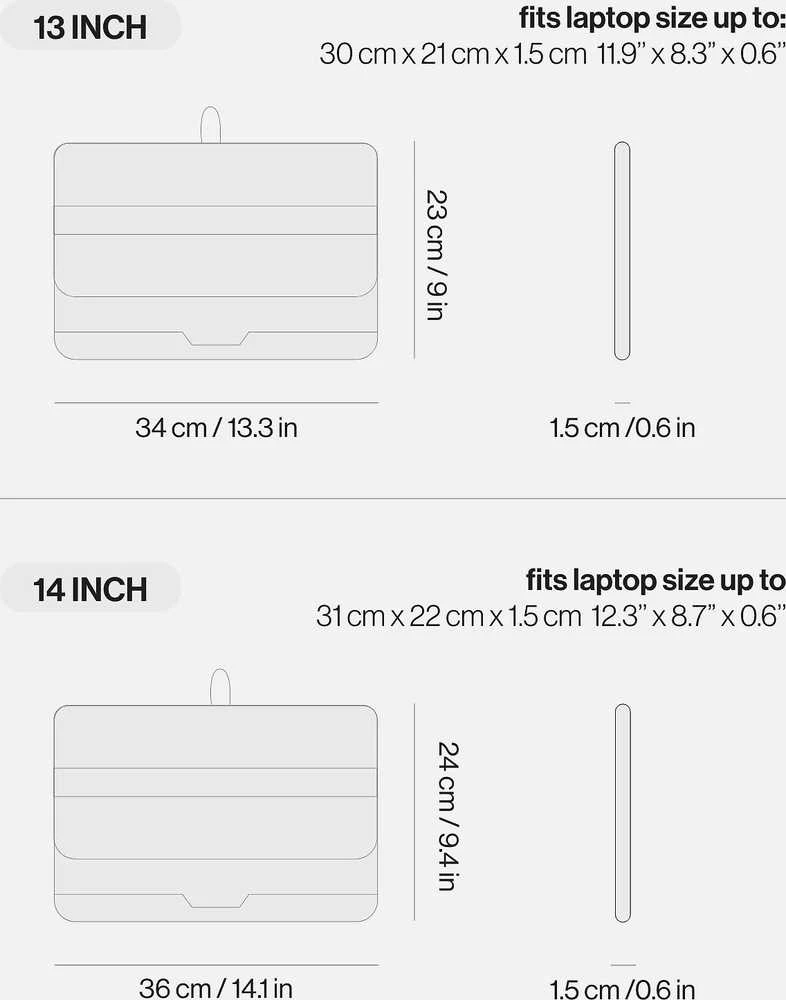 DELTAHUB Formo 13" 3-in-1 (Juodas) Nešiojamo Kompiuterio Dėklas