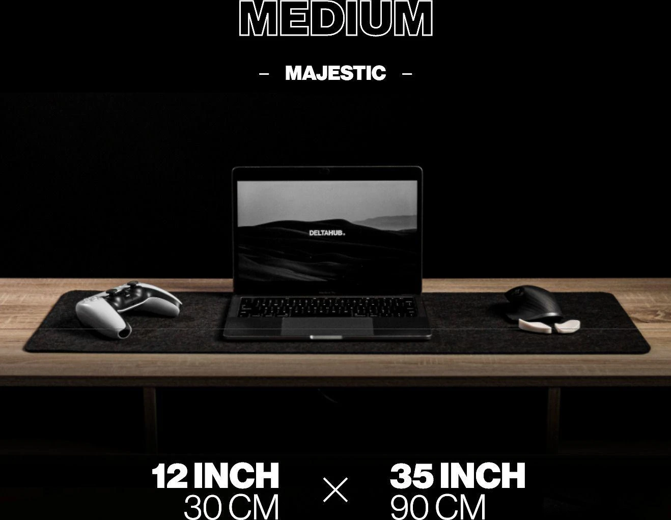 DeltaHub pelės kilimėlis M 12"x32" 13-DP-M-D