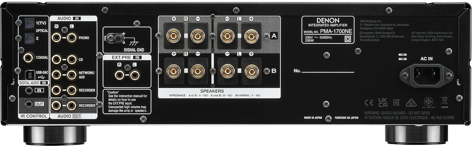 Denon PMA-1700NE integruotas stiprintuvas su šoniniu signalu