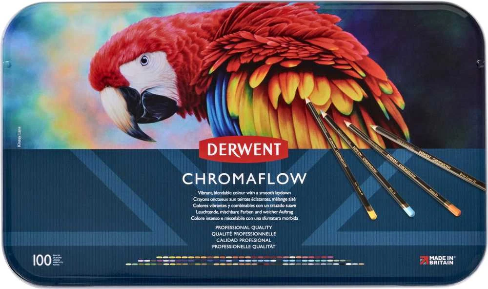 Derwent Derwent Chromaflow spalvoti pieštukai, 100 vnt