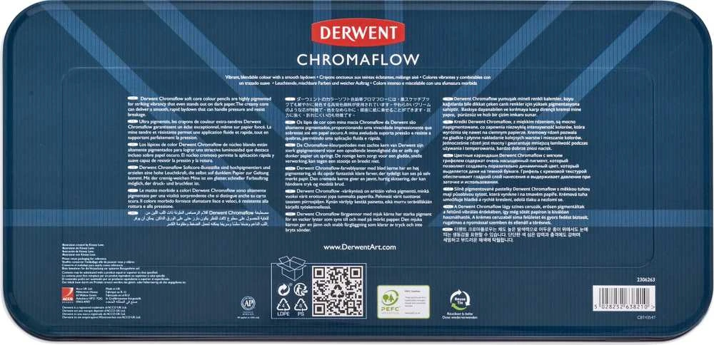 Derwent Derwent Chromaflow spalvoti pieštukai, 150 vnt