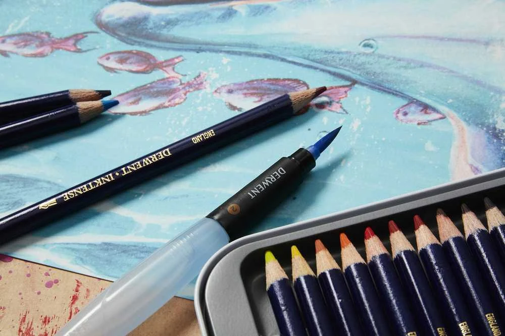Derwent - Inktense Pencils, 12 Tin