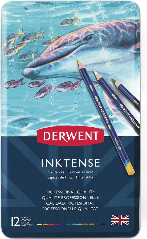 Derwent - Inktense Pencils, 12 Tin