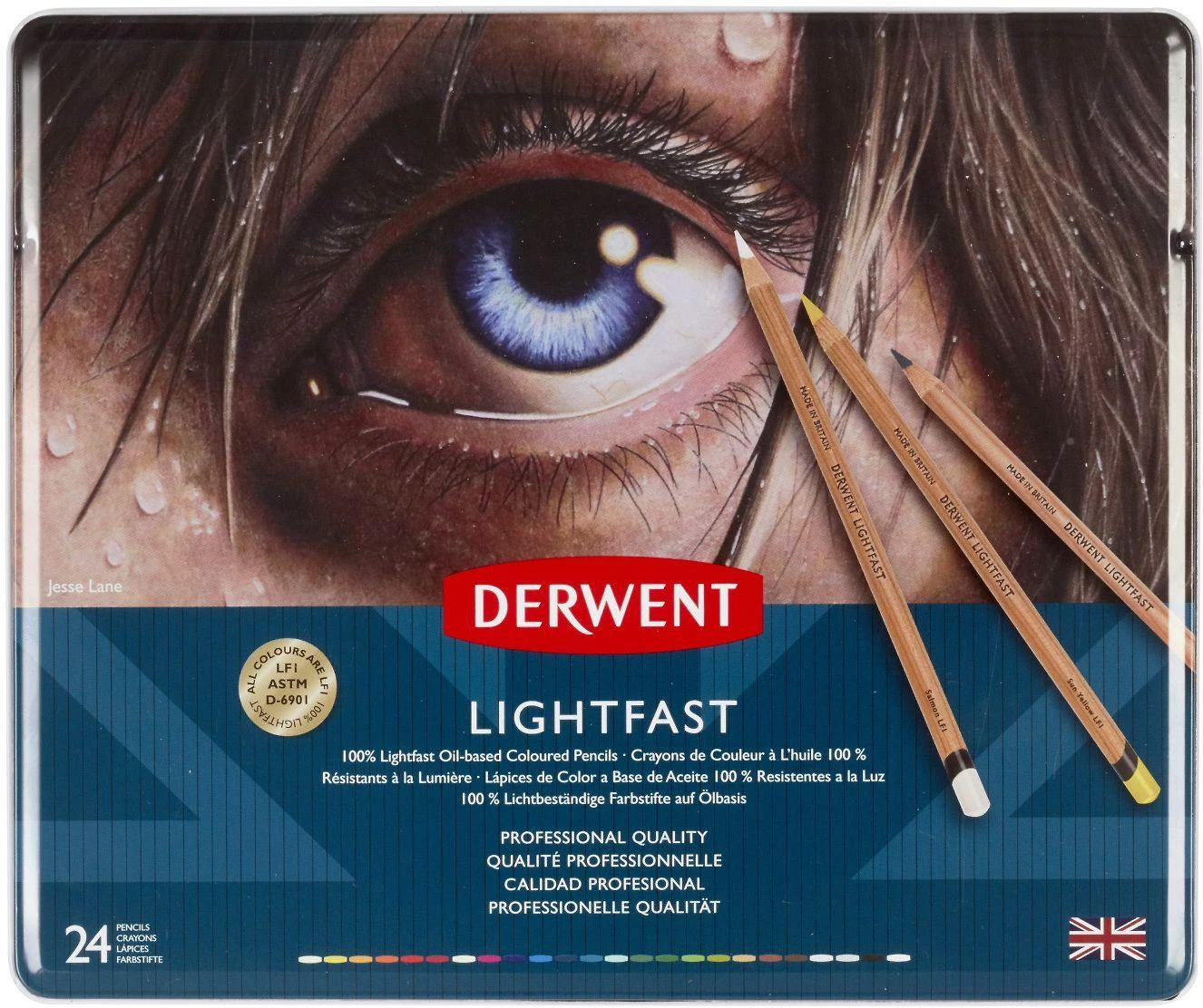 Derwent Lightfast kreidelių asortimentas 24 vnt
