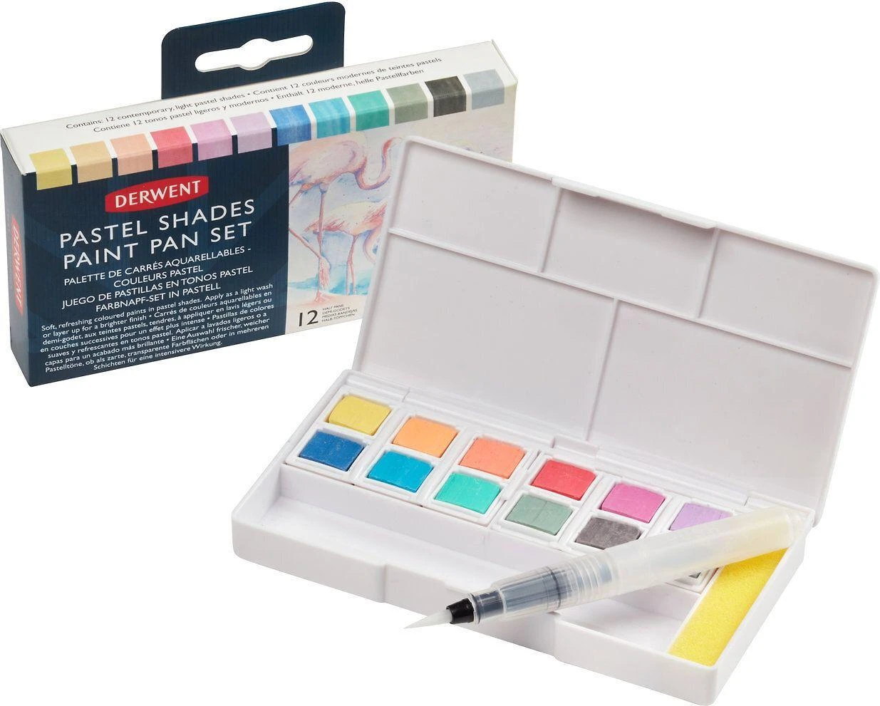 Derwent - Pastelinių atspalvių dažų padėklų rinkinys