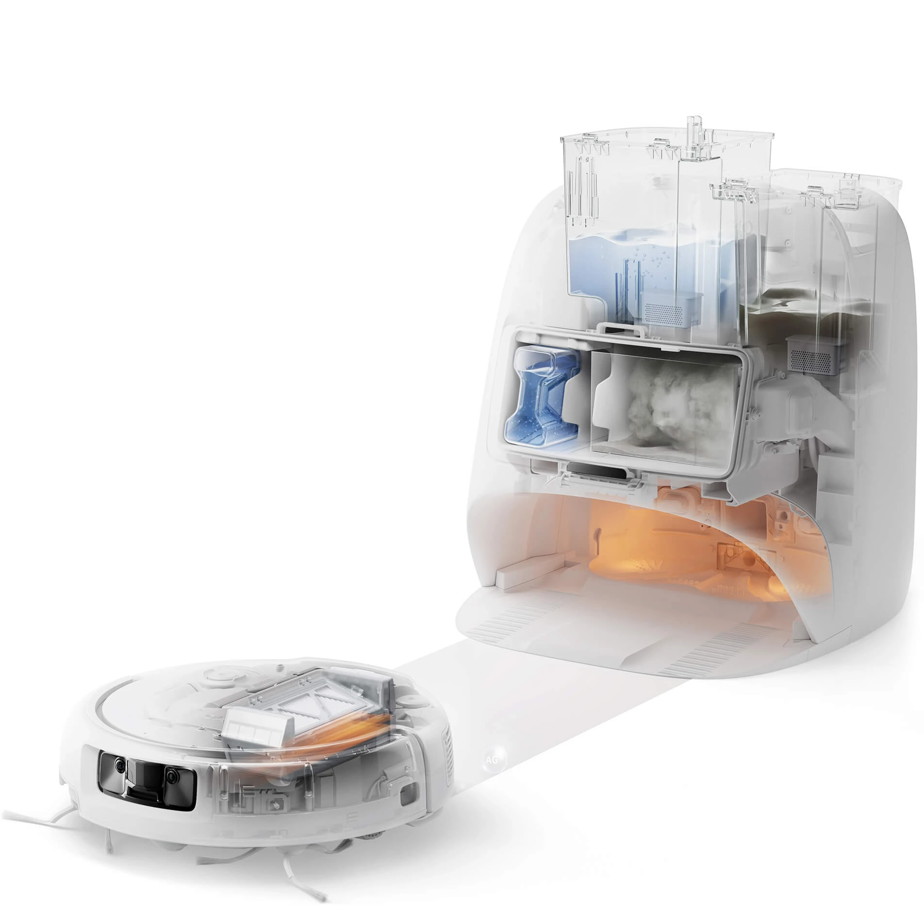 Plaunantis robotas siurblys su stotele DJI ROMO S I CP.CR.00000053.01 aprašymas - Prekės nuotrauka Plaunantis robotas siurblys su stotele DJI ROMO S I CP.CR.00000053.01 aprašymas - Prekės nuotrauka