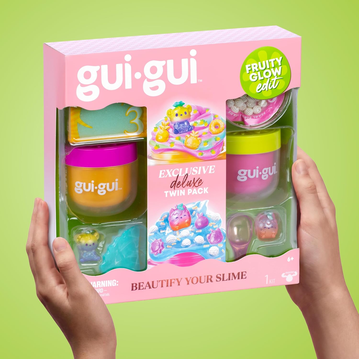 Gui Gui Kūrybinis gleivių rinkinys DELUXE Fruity Glow, 2vnt aprašymas - Prekės nuotrauka