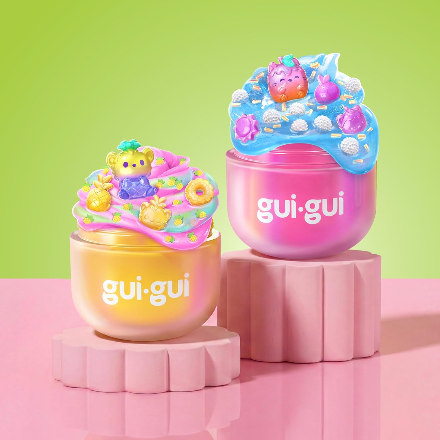 Gui Gui Kūrybinis gleivių rinkinys DELUXE Fruity Glow, 2vnt aprašymas - Prekės nuotrauka