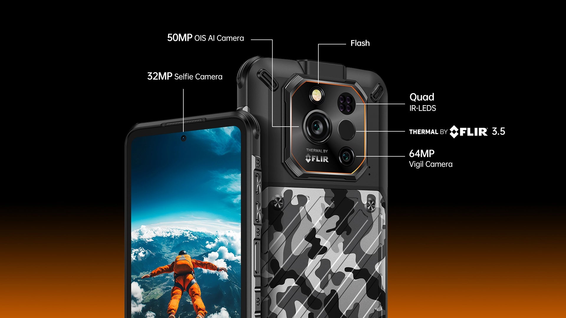 Išmanusis telefonas UleFone RugOne Xever 7 Pro 5G, 12 GB / 512 GB, 6,67