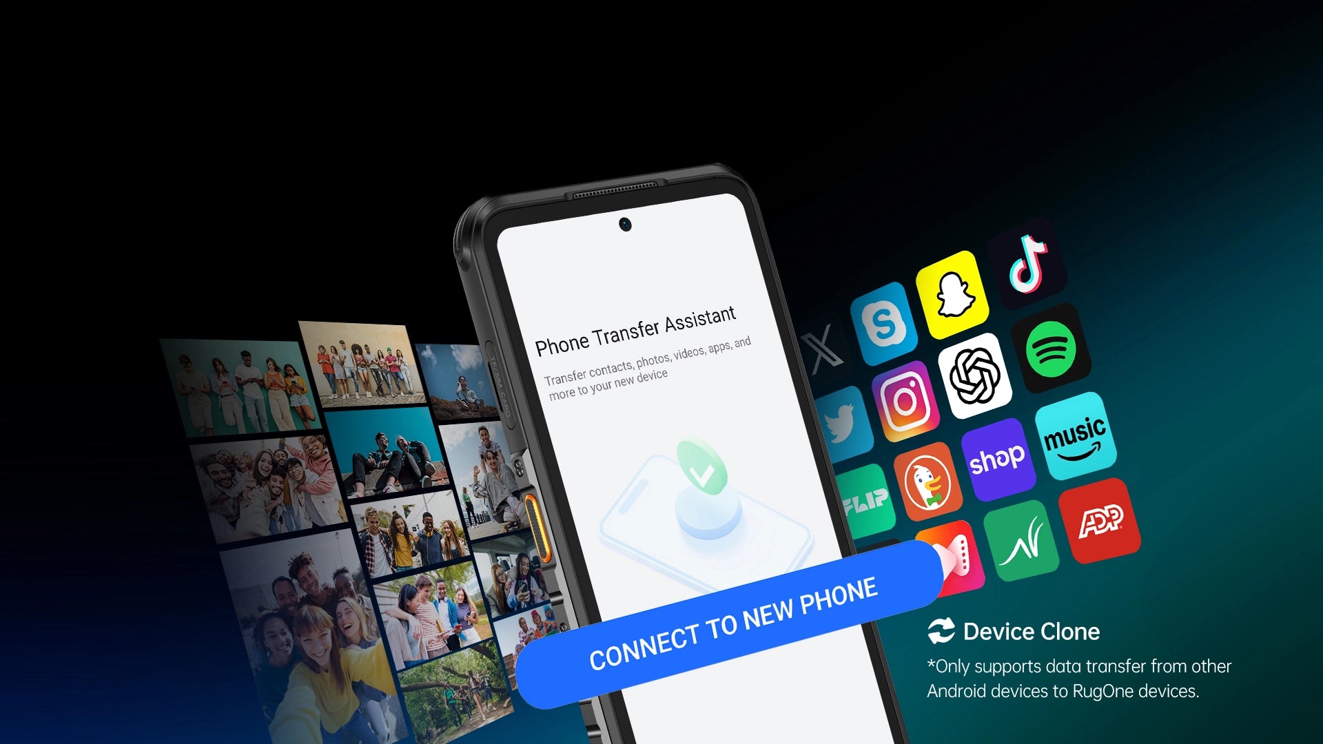 Išmanusis telefonas UleFone RugOne Xever 7 Pro 5G, 12 GB / 512 GB, 6,67