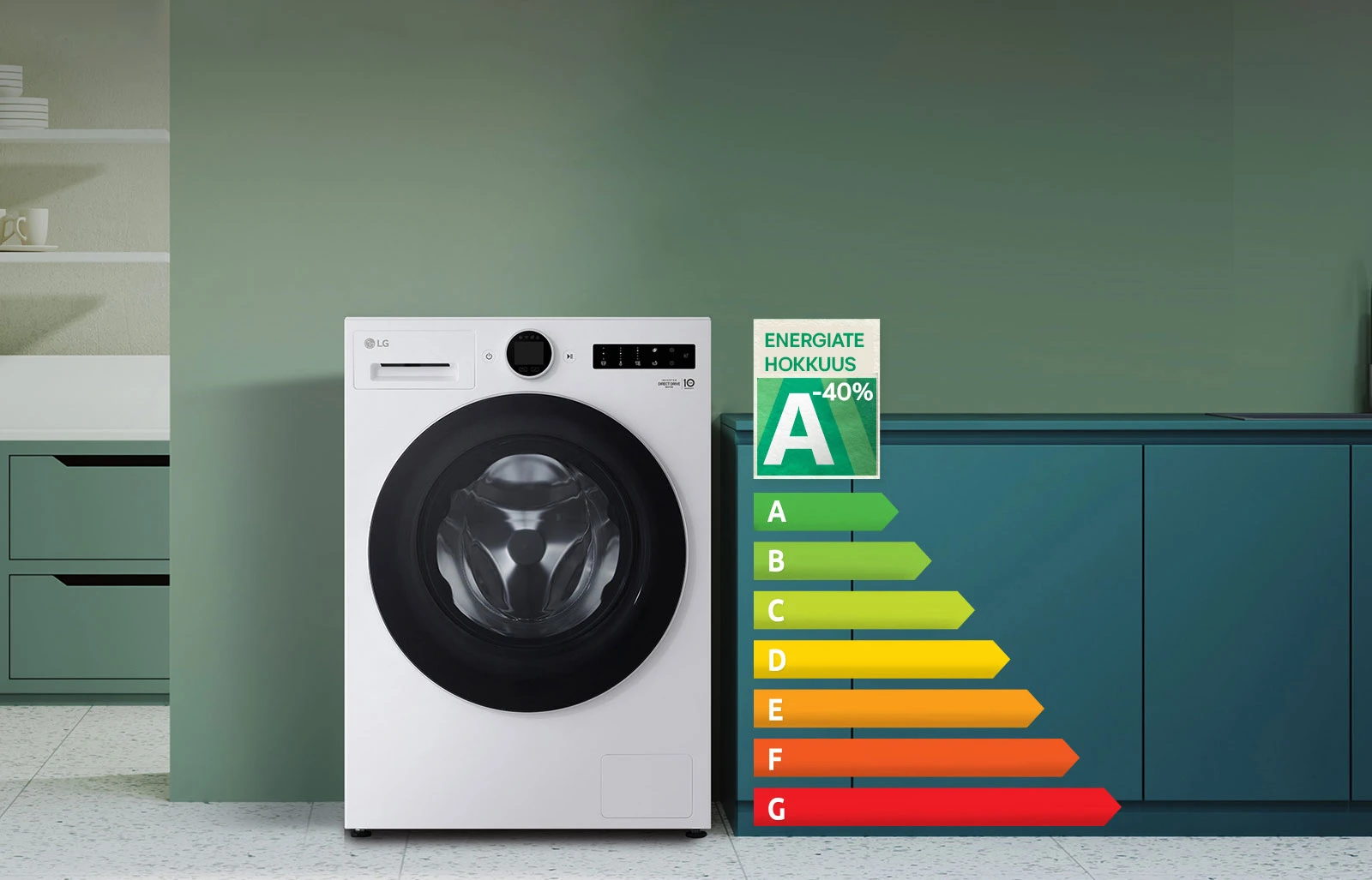 Skalbimo mašina LG F4X7011TWS, 11 kg, balta, A klasė, LCD ekranas, TurboWash360™, AI DD™, Wi-Fi aprašymas - Prekės nuotrauka