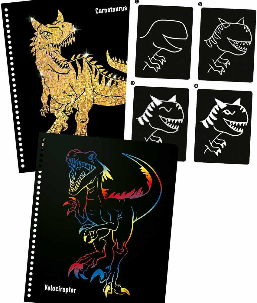 Dino World Dino pasaulis Dino pasaulis – „Magic Scratch Book“ (0412732)