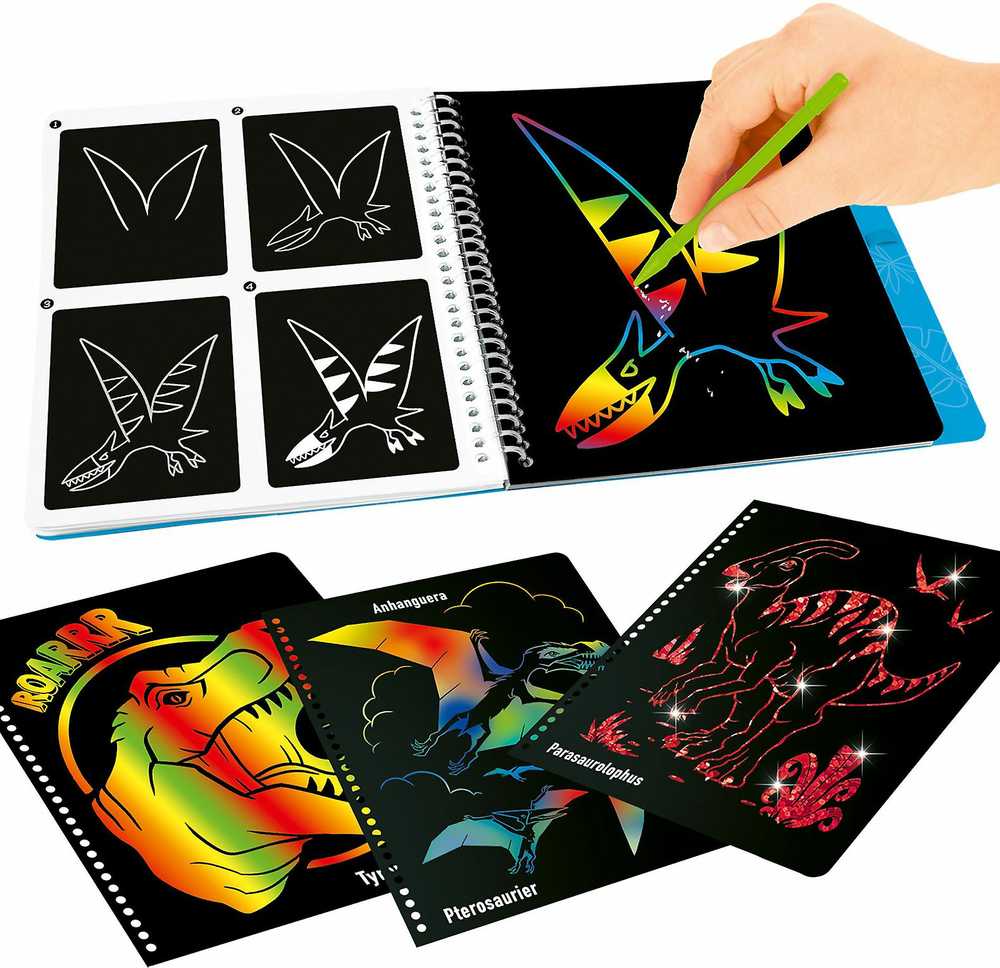 Dino World Dino pasaulis Dino pasaulis – „Magic Scratch Book“ (0412732)