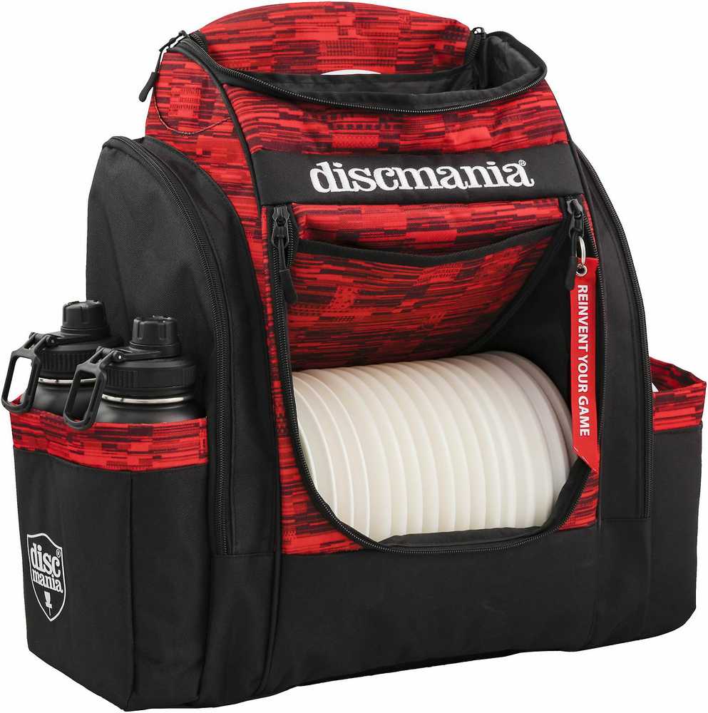Kuprinė diskgolfo diskams DISCMANIA Fanatic Sky Raudona
