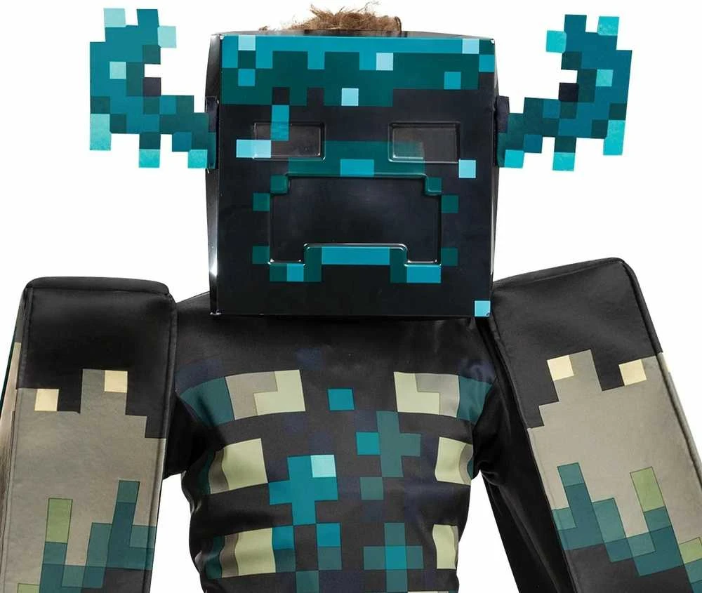 Disguise Minecraft Warden Deluxe -asu, 7-8v, 127-136 cm