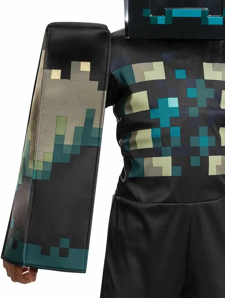 Disguise Minecraft Warden Deluxe -asu, 7-8v, 127-136 cm