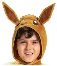 Disguise Vaidmenų žaidimo kostiumas Eevee gobtuvu kombinezonas klasikinis, 7-8 metų amžiaus, 127-136 cm