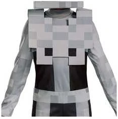 Disguise Vaidmenų žaidimo kostiumas Minecraft Skeleton klasikinis, 7-8 metų vaikams, 127-136 cm