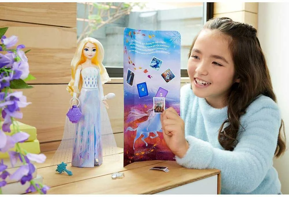 Lelė Mattel „Disney Frozen Spin & Reveal“ Elzos siurprizų rinkinys