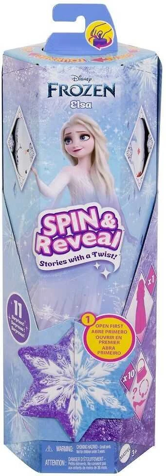 Lelė Mattel „Disney Frozen Spin & Reveal“ Elzos siurprizų rinkinys
