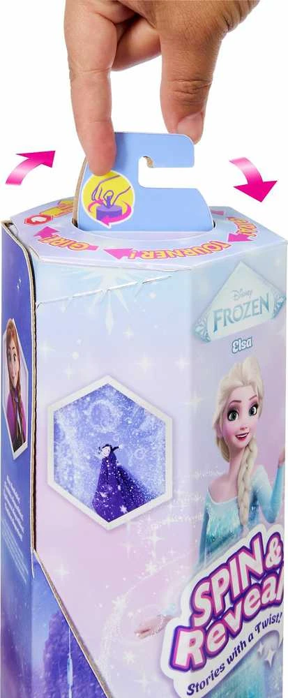 Mattel DISNEY FROZEN SPIN and REVEAL Elzos siurprizų rinkinys (JBG59)