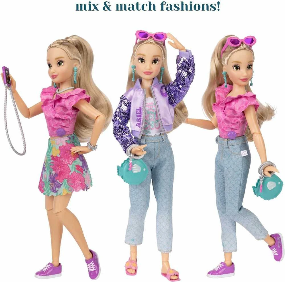 Jakks Pacific „Disney ILY 4ever“ madingas lėlės rinkinys su Arielės undinėlės motyvu ir aksesuarais, 30 cm