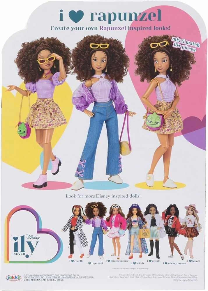 Jakks Pacific Disney ILY 4ever mados lėlė su Rapunzel motyvu ir aksesuarų rinkiniu 30 cm